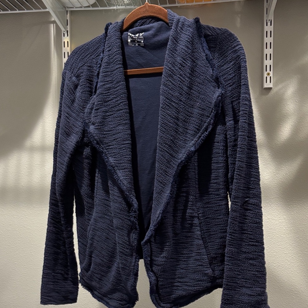 Marc New York Navy Textured Blazer